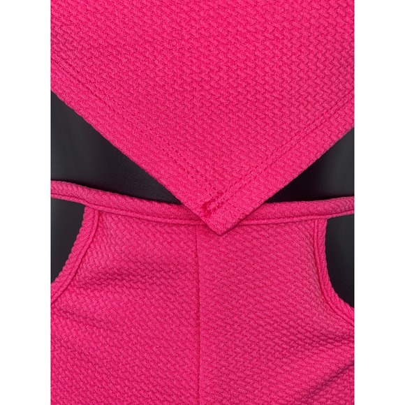 New Small Pink Barbiecore 2‎ Piece Triangle Bandana backless Halter Shorts Set - Picture 4 of 7